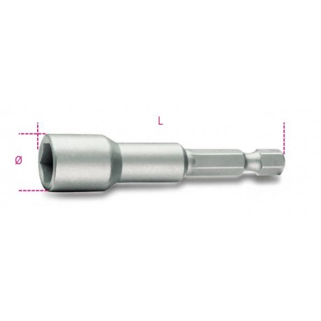 862F - puntas de atornillar para vasos hexagonales magnéticos