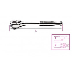 900M/55 - carraca reversible con cuadrado macho 1/4” con mango de metal