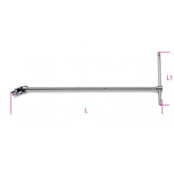910/40 - mango articulado macho 3/8” en T