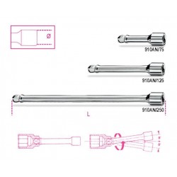 910AN - alargaderas con cuadradomacho y hembra 3/8” angulares