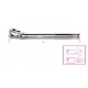 910M/56 - carraca reversible articulada, con cuadrado macho 3/8” con mango de metal