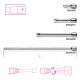 920AN - alargaderas con cuadrado macho y hembra 1/2” angulares