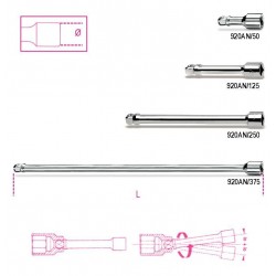 920AN - alargaderas con cuadrado macho y hembra 1/2” angulares