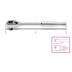 920M/55 - carraca reversible con cuadrado macho 1/2” con mango de metal