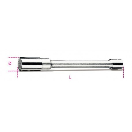 956L - llaves de vaso boca poligonal con cuadrado hembra 1/2”, de tipo largo, para bujías