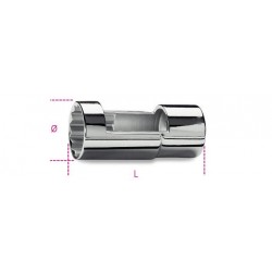 960A - llave de vaso con cuadrado hembra 1/2” para inyectores de motores Diesel