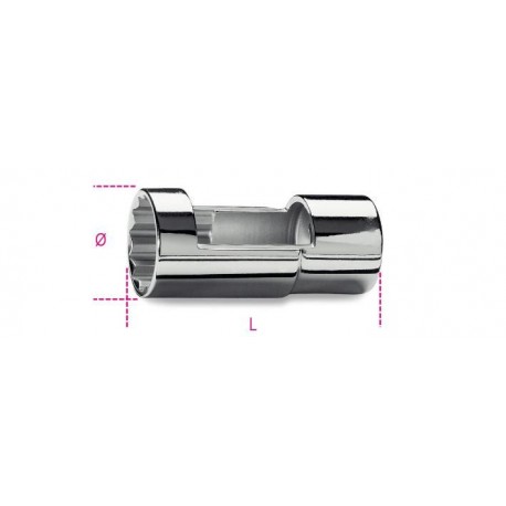 960A - llave de vaso con cuadrado hembra 1/2” para inyectores de motores Diesel