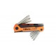 97TX/BG8 - Juego de 8 llaves macho para tornillos con huella Torx®