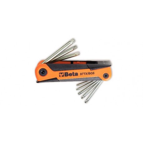 97TX/BG8 - Juego de 8 llaves macho para tornillos con huella Torx®
