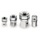 123/K4_GDO - juego de 4 adaptadores para llaves de carraca: 1 adaptador para puntas3 adaptadores de desenganche rápido