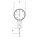 1662DGT - reloj comparador digital, lectura centesimal