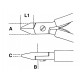 1182BM - alicates de corte diagonal semi-rasadobocas adelgazadas mango bimaterial