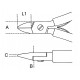 1184BM - alicates de corte diagonal al rasbocas redondeadas mango bimaterial