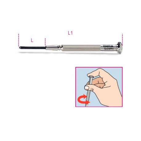 1229PH - microdestornilladores para tornillos con huella de cruz Phillips®