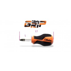 1269N/PZ - Destornilladores para tornillos con huella de cruz Pozidriv®-Supadriv®, tipo muy corto