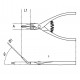 1037 - alicates para retenes exteriores de bocas acodadas a 45° mangos PVC
