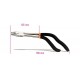 1475U - alicates universales cromados brillantes con mango en pistola, mangos recubiertos con 2 capas de PVC