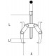 1520/1 - 1520/2 - extractores de dos patas reversibles