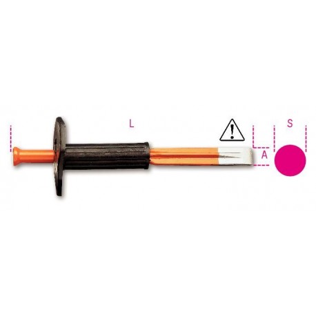 1701N/PM - cinceles para construcción con mango protector