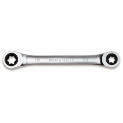 195FTX - llave de estrella doble recta de carraca con cabeza de perfil Torx®