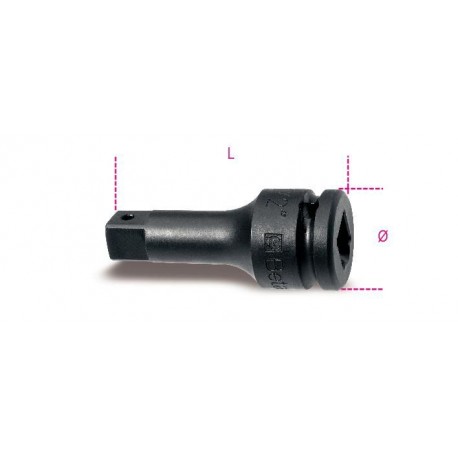 720/20 - alargadera de impacto con cuadrado macho y hembra 1/2”