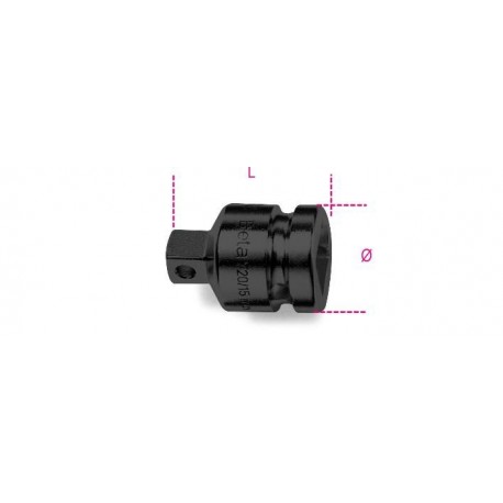 728/15 - adaptador de impacto con cuadrado hembra 3/4” y macho 1/2”