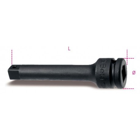 729/22 - alargadera de impacto con cuadrado macho y hembra 1”